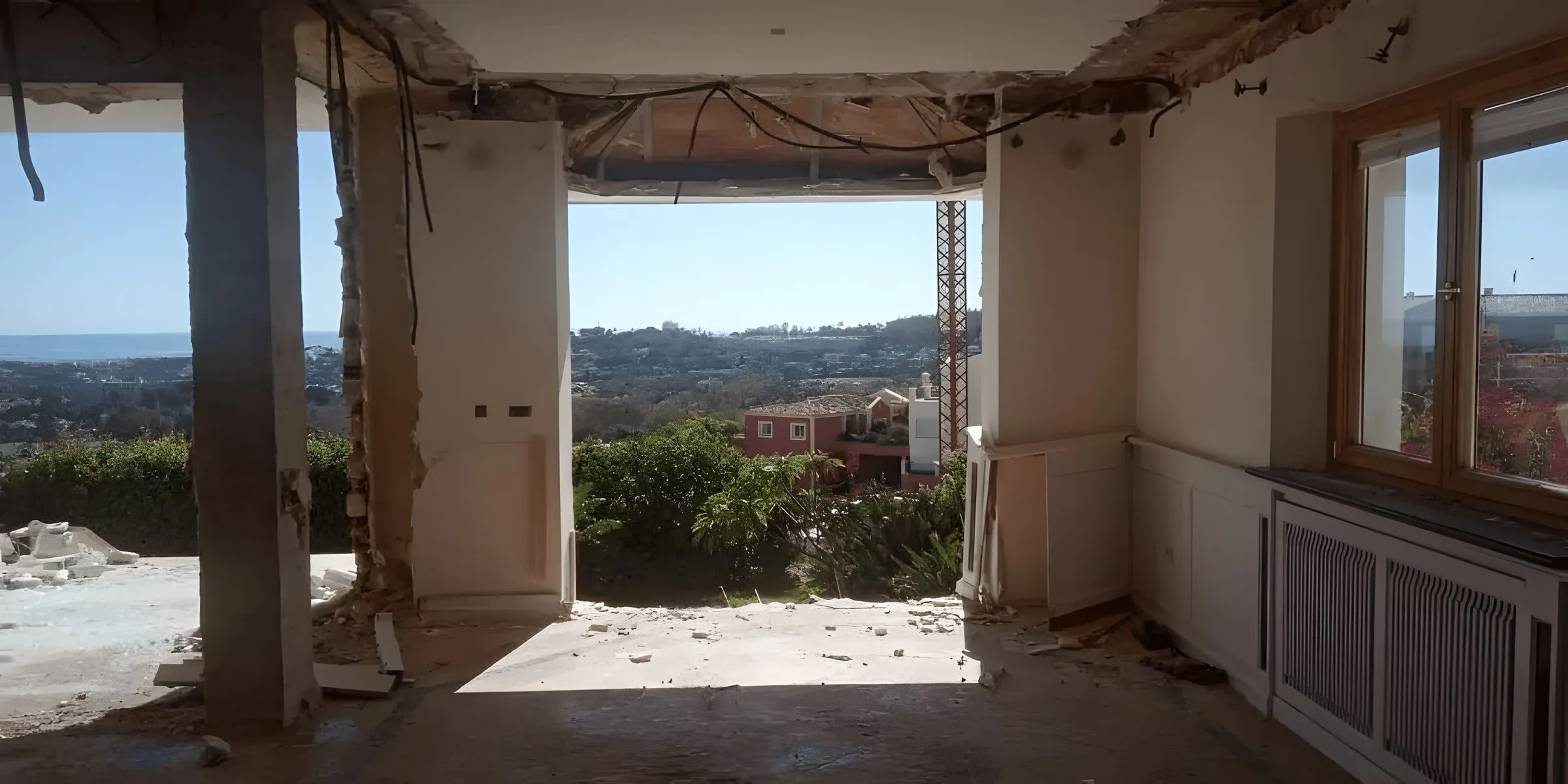 Antes: Salón con vistas