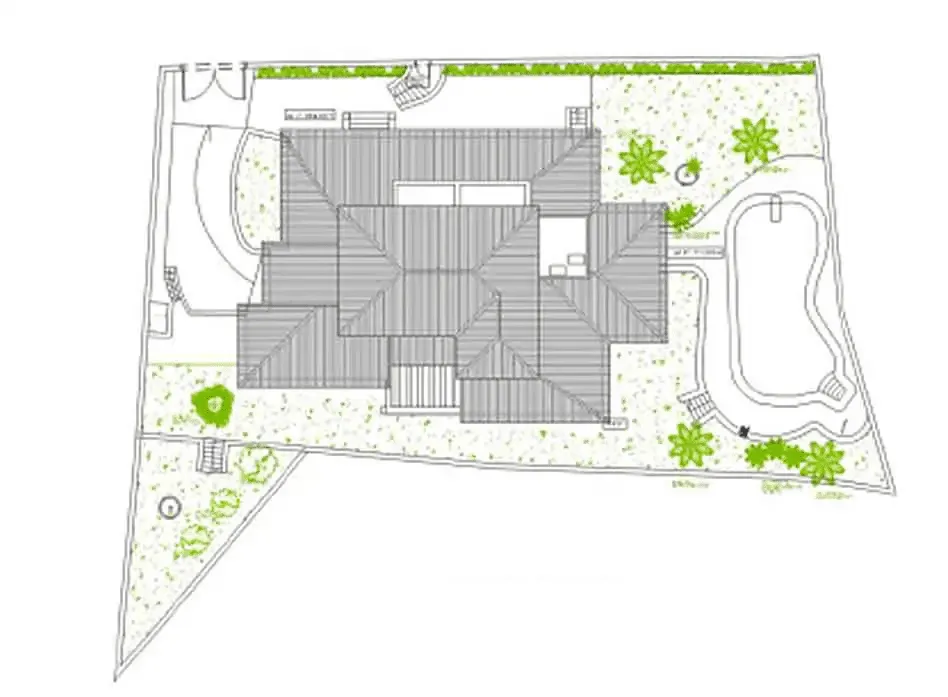 Plano de la parcela antes de la reforma